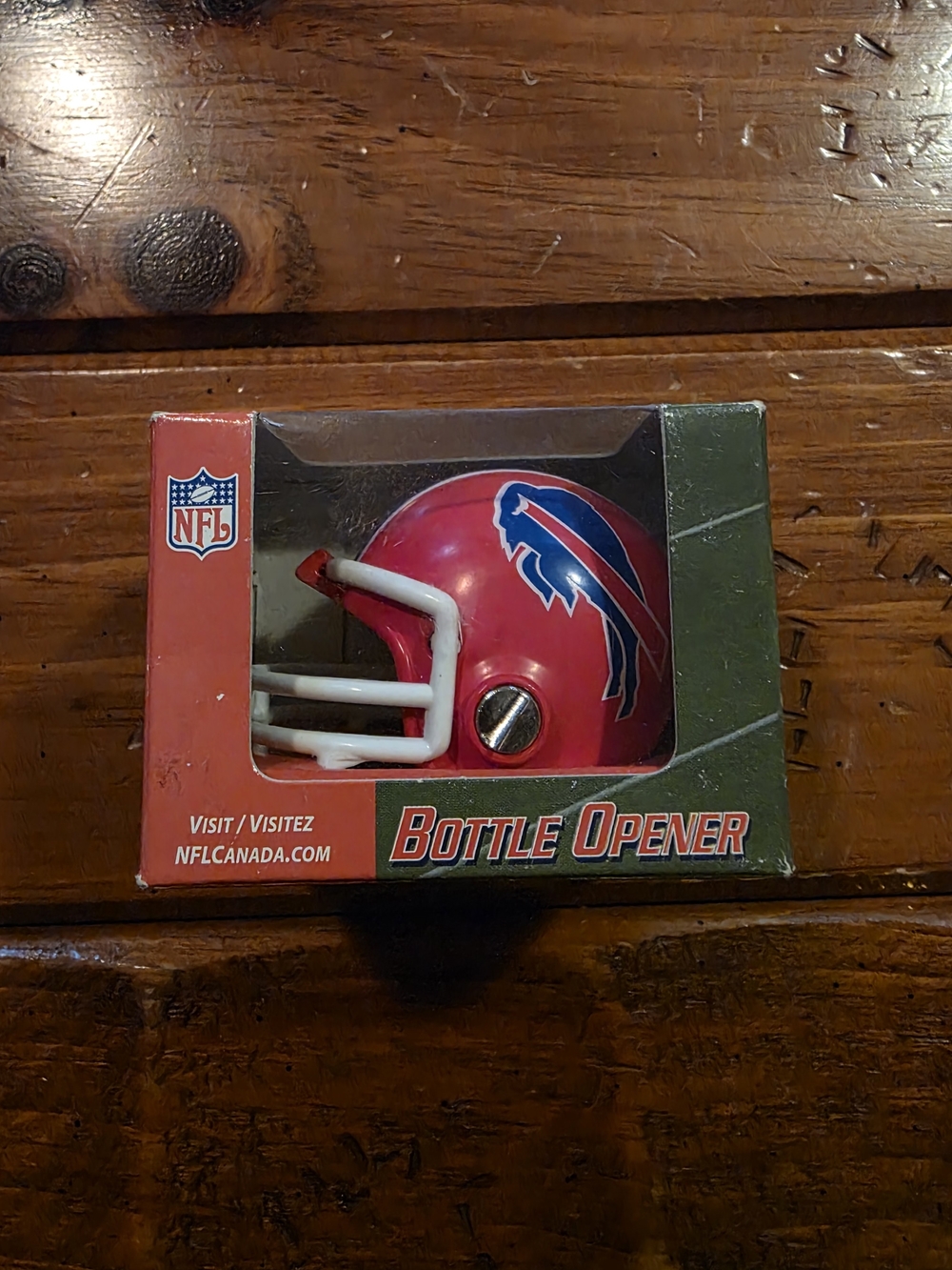 NFL Buffalo Bills Helmet Bottle Opener - Red and Blue